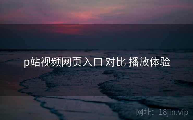 p站视频网页入口 对比 播放体验