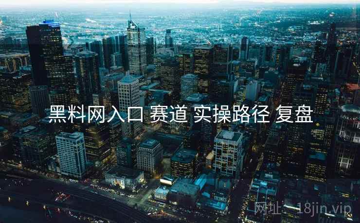 黑料网入口 赛道 实操路径 复盘