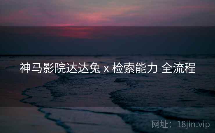 神马影院达达兔 x 检索能力 全流程