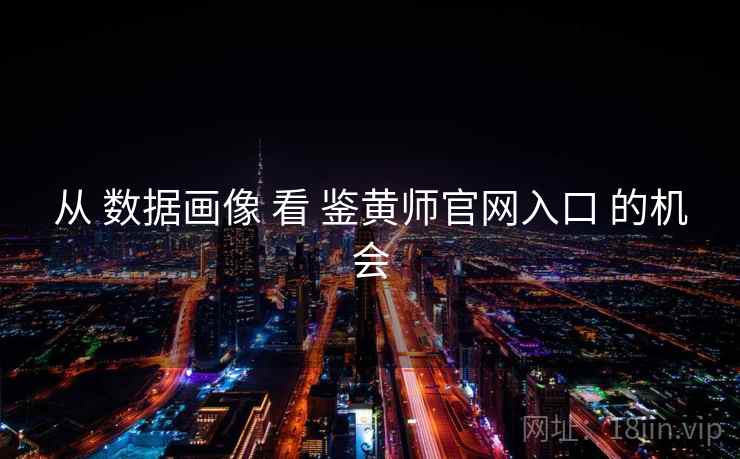 从 数据画像 看 鉴黄师官网入口 的机会